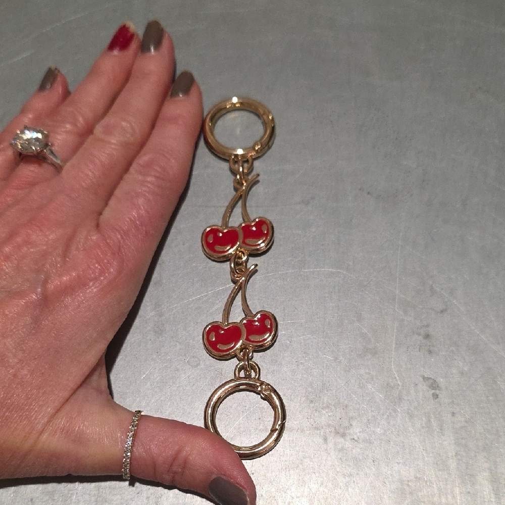 Cherry Keychain Or Bag Extender - image 3